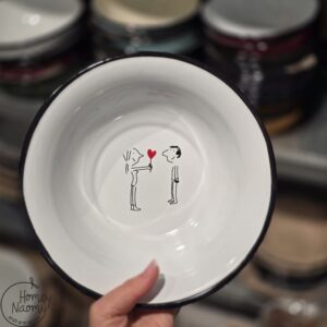 קערית אמייל זוג אוהבים