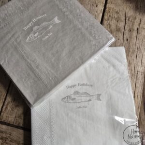 מפיות נייר ציור דג