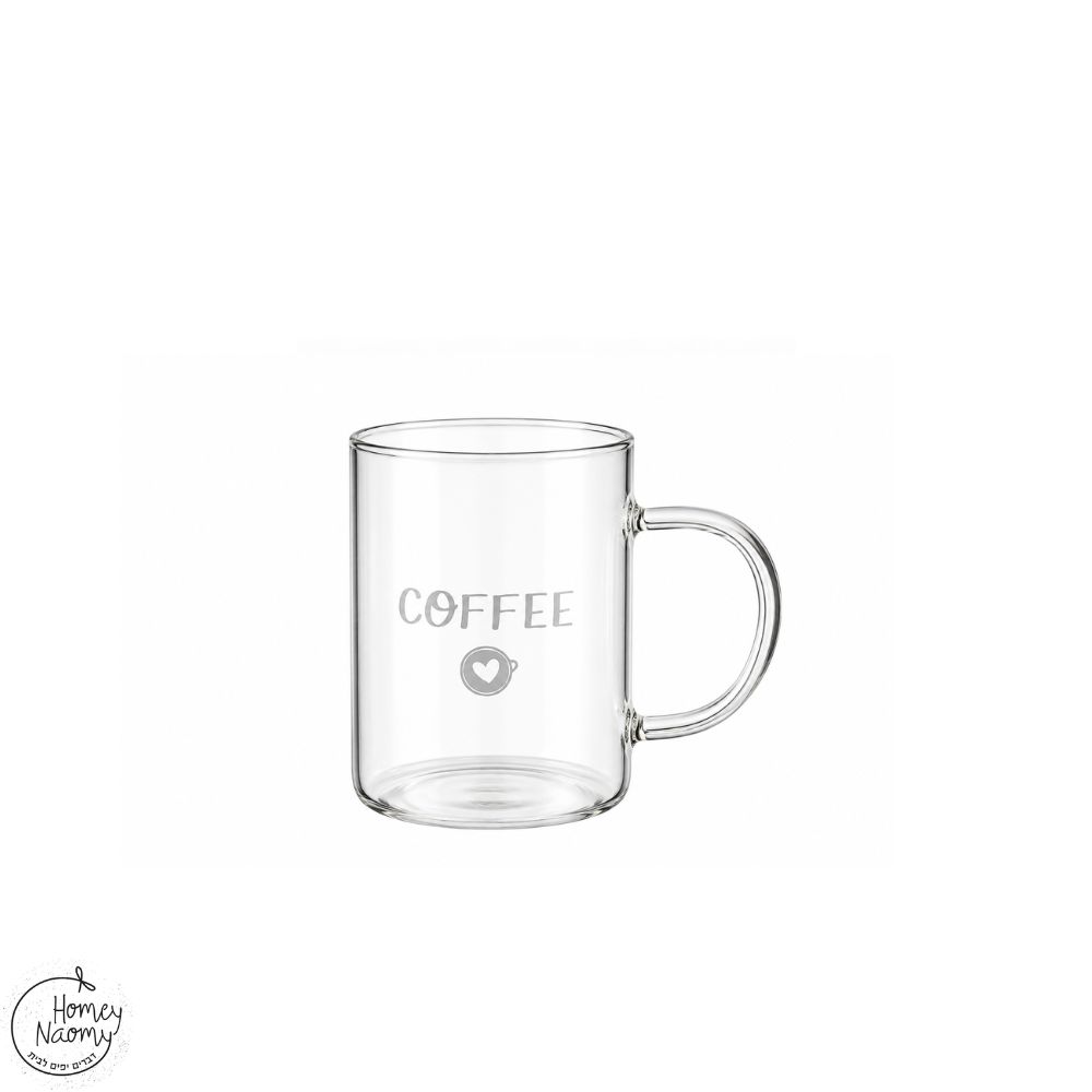 כוס זכוכית COFFEE